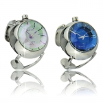 Ringuhr f�r Damen - in blau oder perlmutt