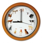 Wanduhr Bauernhof mit Tierstimmen