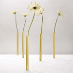 Magnetische, goldene Vase im 5er Set