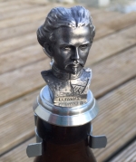 Zinndeckel für die Bierflasche Büste König Ludwig II
