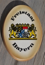Das dekorative Freistaat Bayern Holzschild