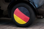 Die coolen Deutschland Radsocken - Radkappen Flaggen