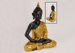 Die große asiatische Buddha Figur Gold