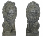 Die Statue - Löwe aus Fiberglas - Einzel/Set