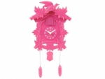 Die Wanduhr Cuckoo pink im Retro Look