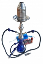 Große Luxus Shisha mit Doppelschlauch